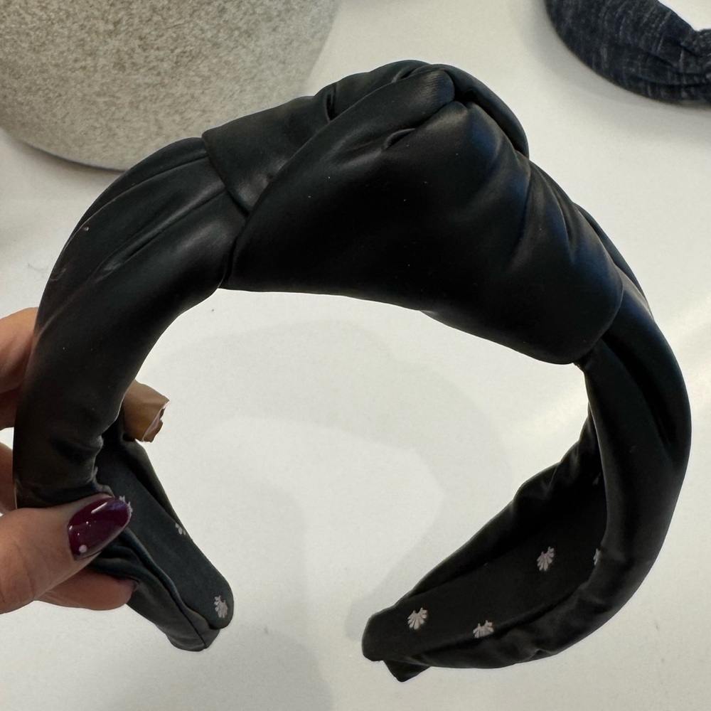 Lele Sadoughi Faux Leather headband